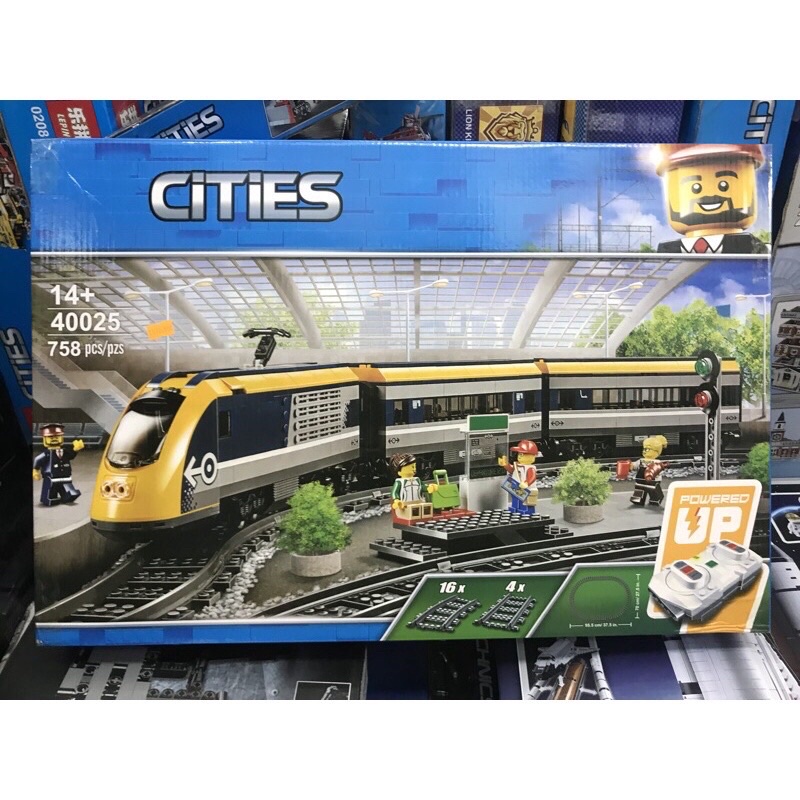 Đồ chơi lắp ráp mô hình 60197 02117 40025 Xếp hình xe lửa chở khách có điều khiển 758pcs