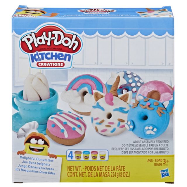 Đất nặn Play-Doh bánh doughnut sắc màu
