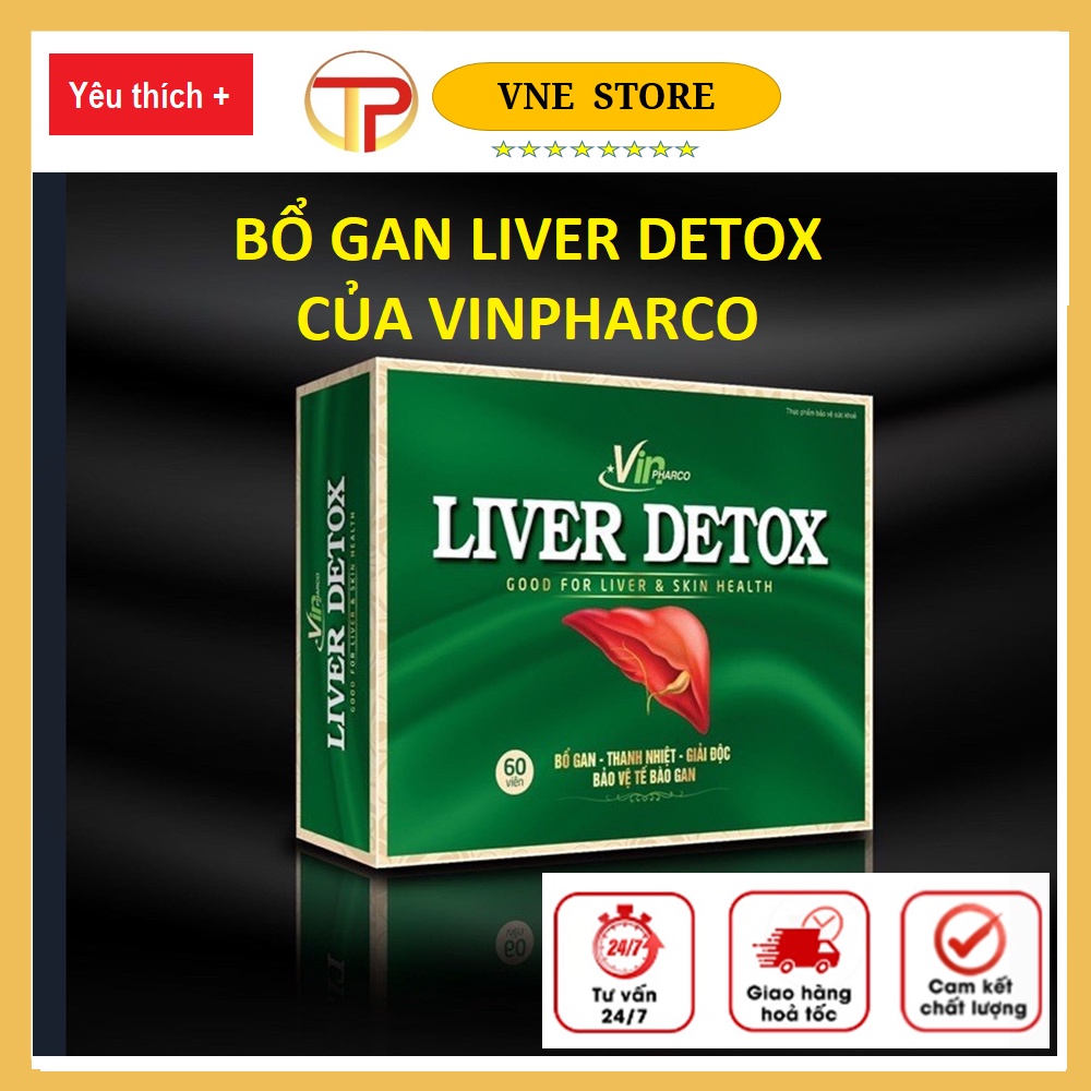 Viên uống bổ gan, thanh nhiệt, giải độc LIVER DETOX của Vinpharco liên doanh Canada
