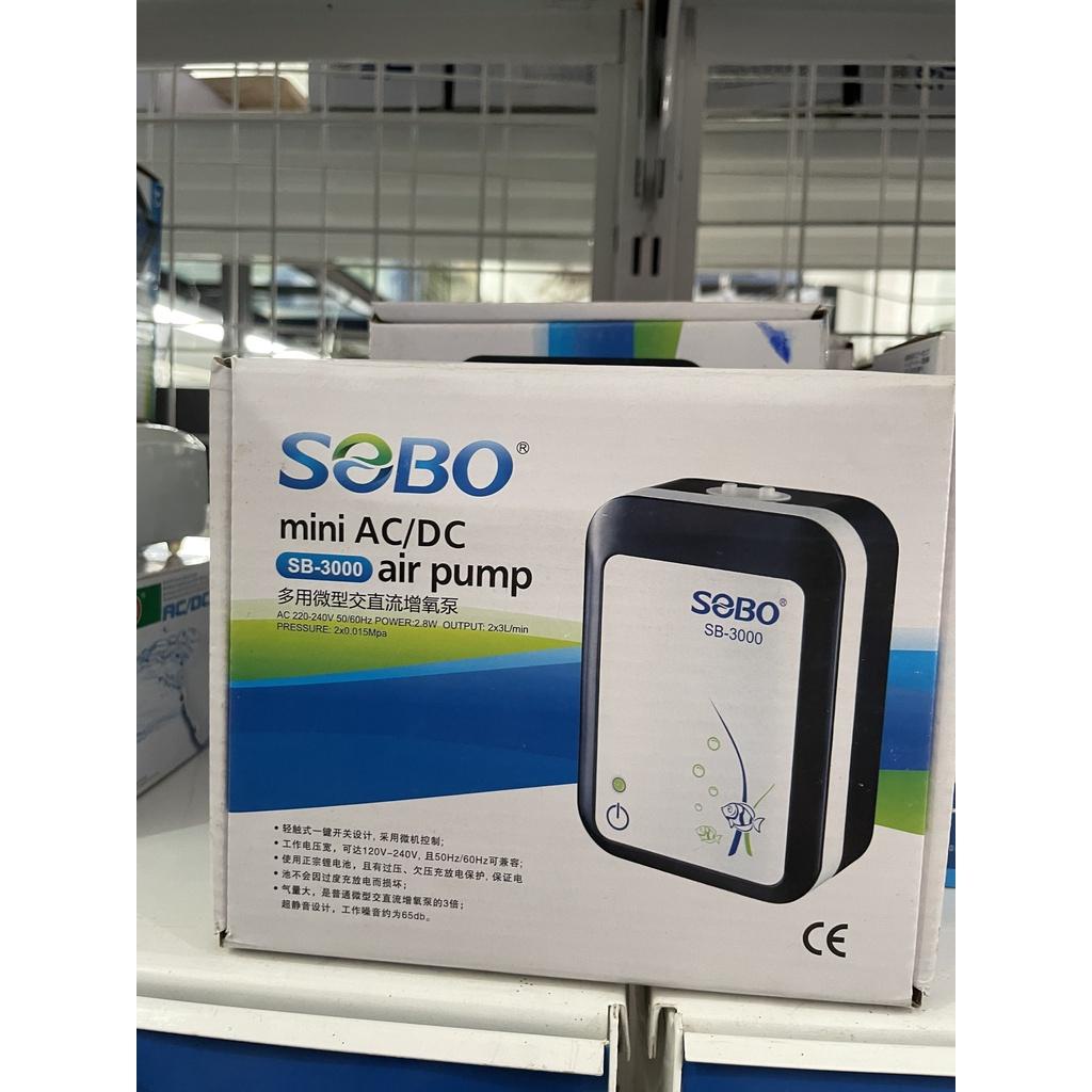 Máy Sục Sủi Khí Oxy Tích Điện SoBo, tiết kiệm tối đa cho hồ cá cảnh