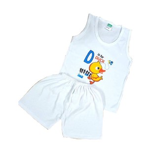 et 3 Bộ quần áo 3 lỗ màu trắng cottong Bossini cho bé từ sơ sinh đến 15kg loại đẹp