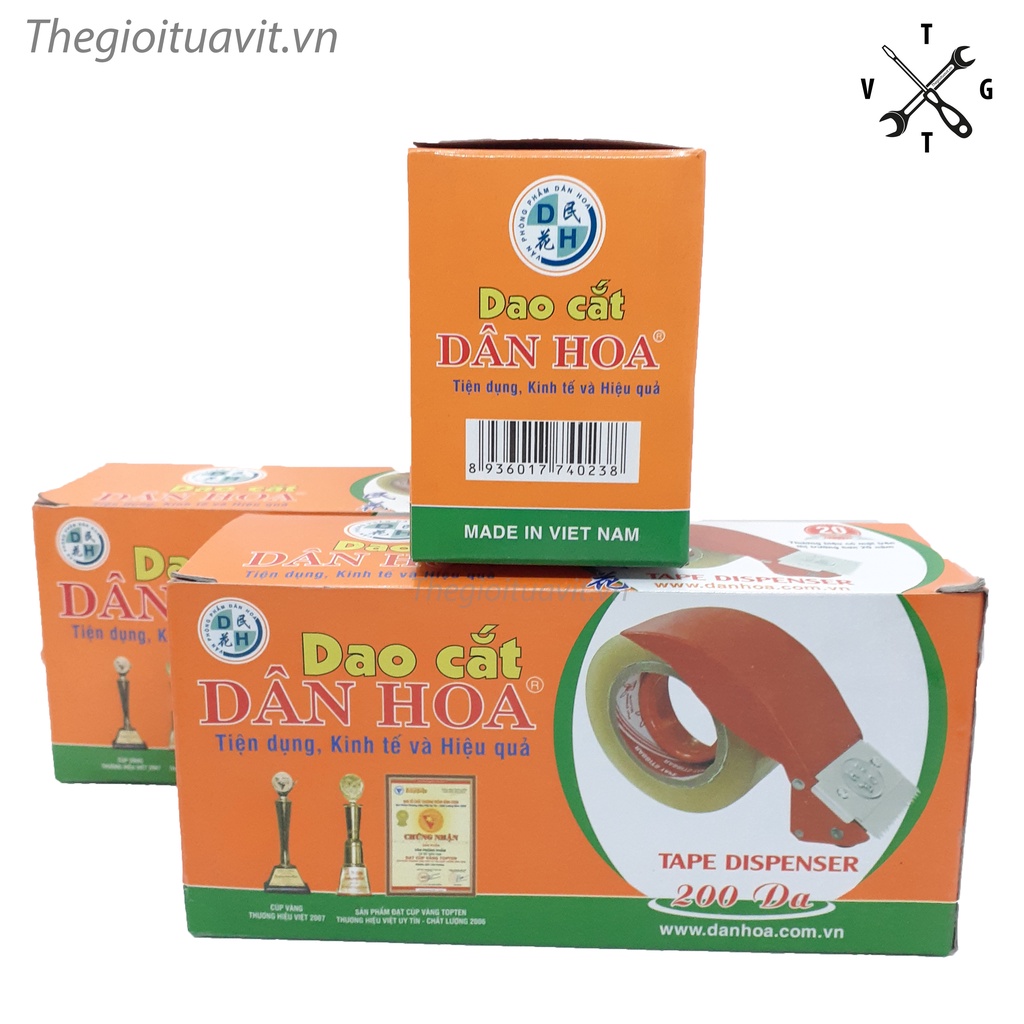 Cắt băng dính Dân Hoa 200 Da cho băng dính 1kg