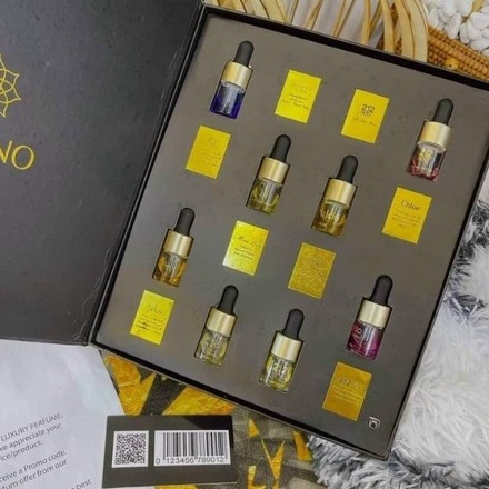 Set nước hoa Dubai 8 chai có đèn