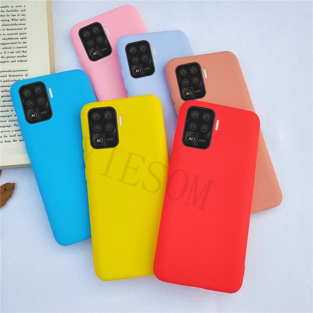 Ốp Điện Thoại TPU Silicon Mềm Mỏng Màu Kẹo Cho OPPO A94 A93 A54 4G Reno5F Reno4F Reno 5F 4F