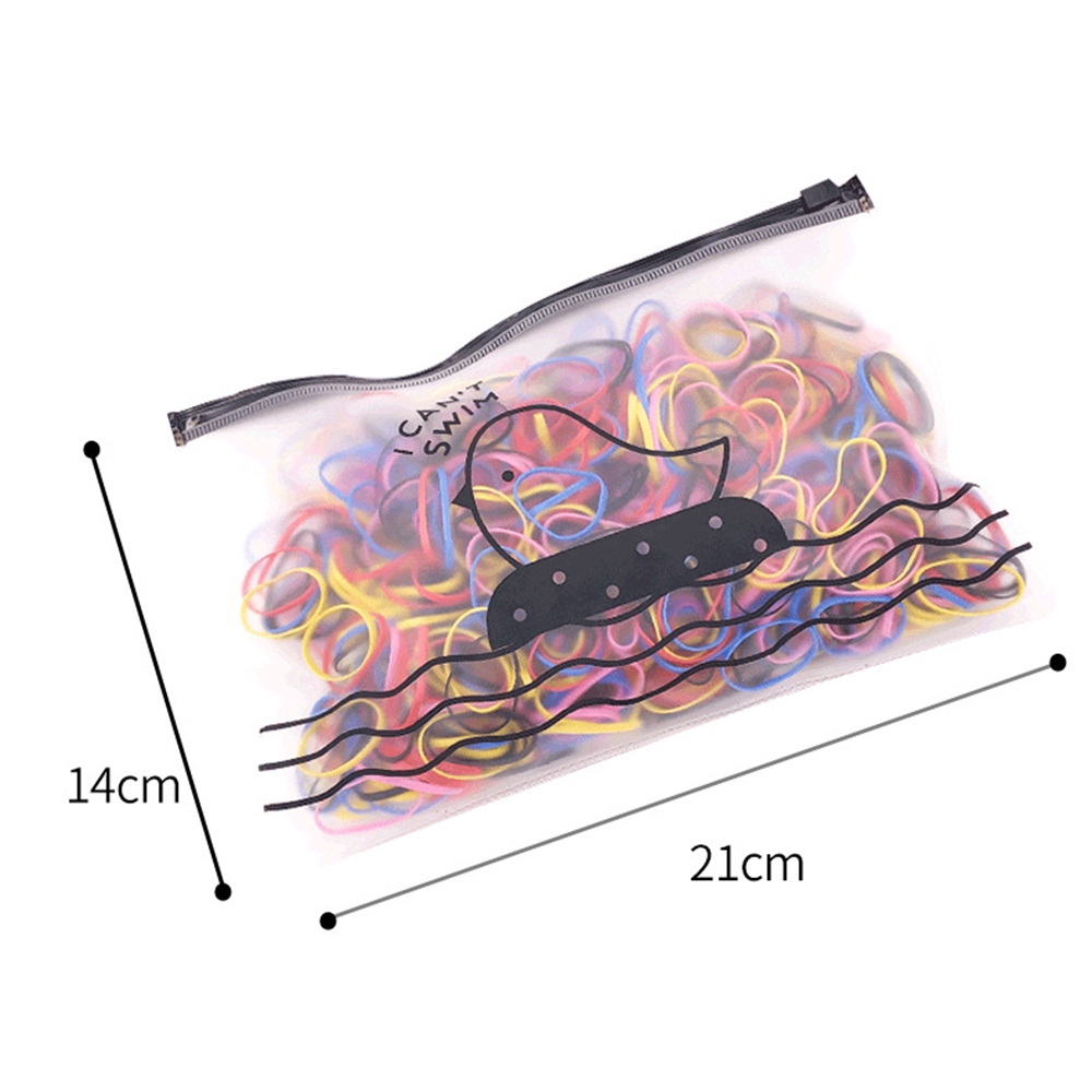 【COD】Set 2000 Dây Thun Cột Tóc Nhiều Màu Sắc Sử Dụng Một Lần Tiện Dụng