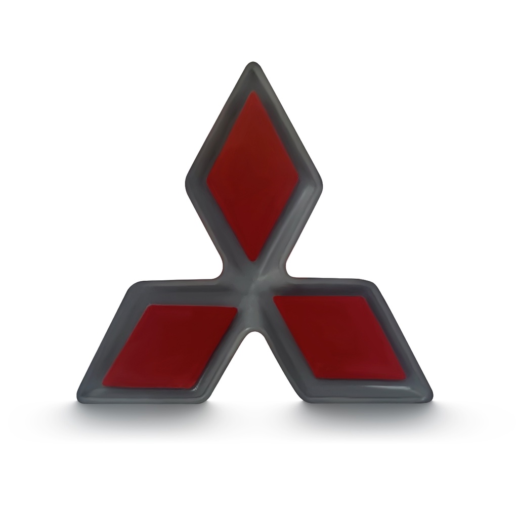 Miếng Dán Logo Trang Trí Vô Lăng Xe Hơi Mitsubishi