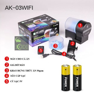 Máy cho cá ăn tự động SUNSUN AK-01S