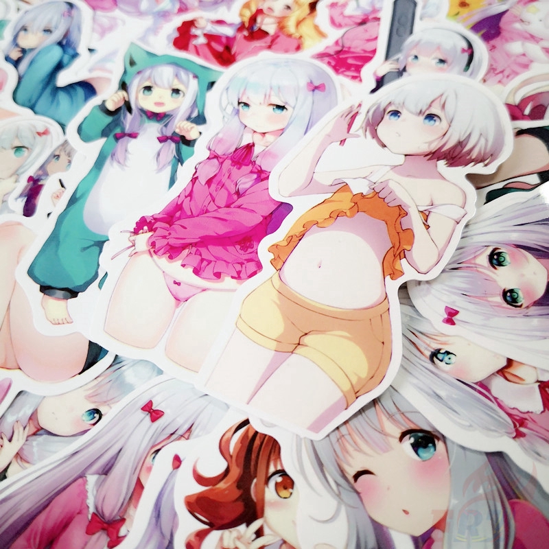 ❉ EroManga Sensei - Series 01 Anime Izumi Sagiri Stickers ❉ 35Pcs/Set DIY Fashion Mixed Luggage Laptop Skateboard Decals Doodle Stickers