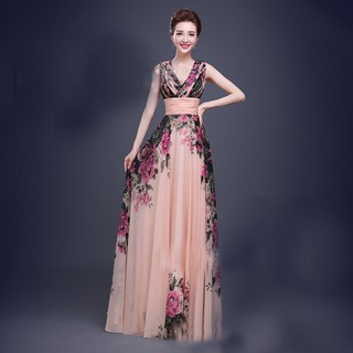 Đầm dạ hội voan hoa