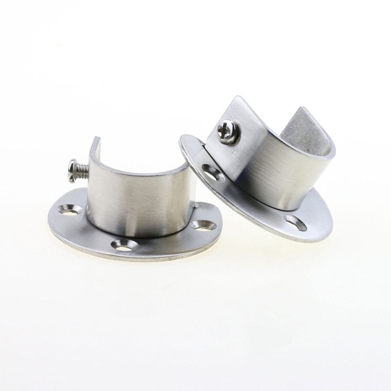 Set 2 Thanh Treo Quần Áo Hình Chữ U Bằng Thép Không Gỉ Dễ Lắp Đặt