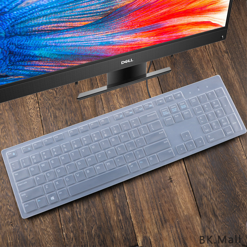 Miếng dán bảo vệ bàn phím máy tính Dell hot kb216 636 bằng silicon mềm vừa vặn 21.5"