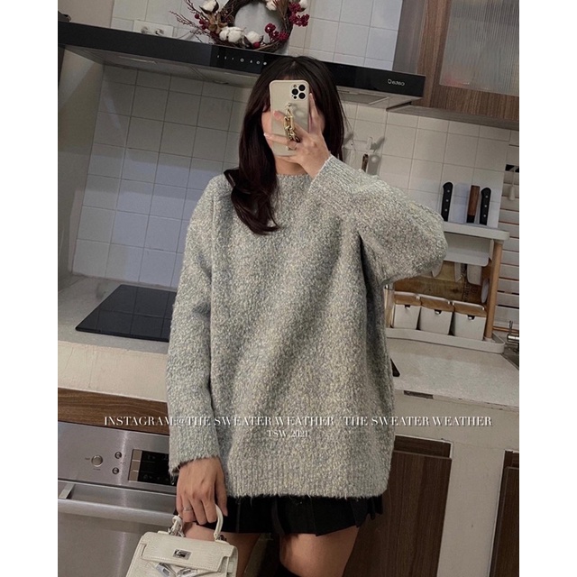 Áo len tiêu cổ tròn chất xù mềm the.sweaterweather TSW | BigBuy360 - bigbuy360.vn