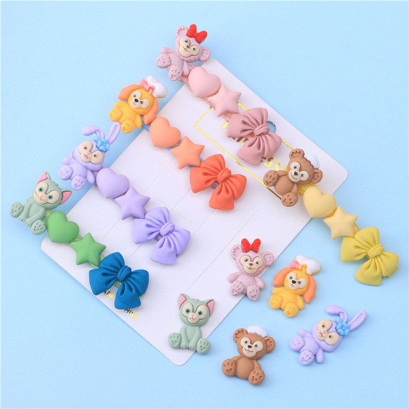 Charm (C287) slime/ Dụng Cụ Charm Trang Trí [Ko Keo &amp; Nút] Hình Thú Ngồi
