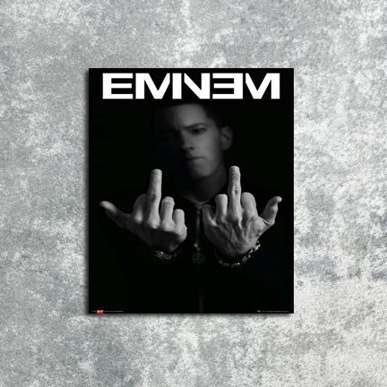 Poster Treo Tường Trang Trí Hình Nhạc Cụ Eminem