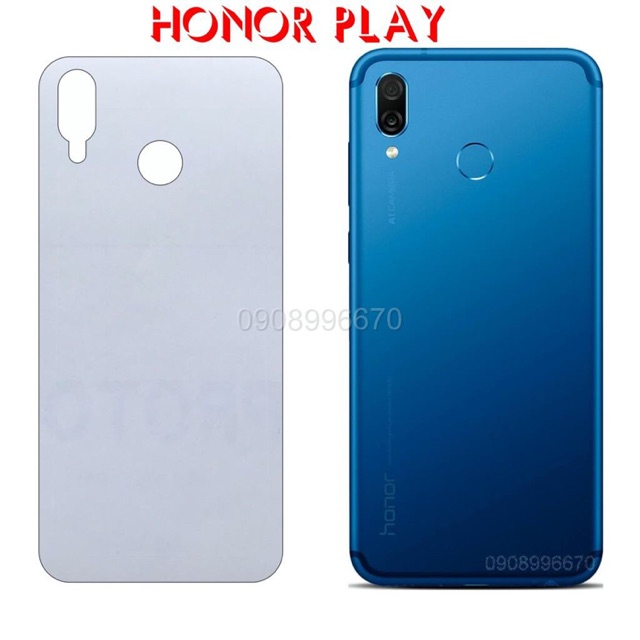 Miếng Dán Lưng Honor Play Decal Trong Nhám Chống Vân Tay