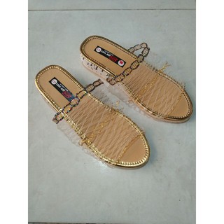 Dép Quai Ngang Lưới Kiểu Nữ Cao 3 Phân