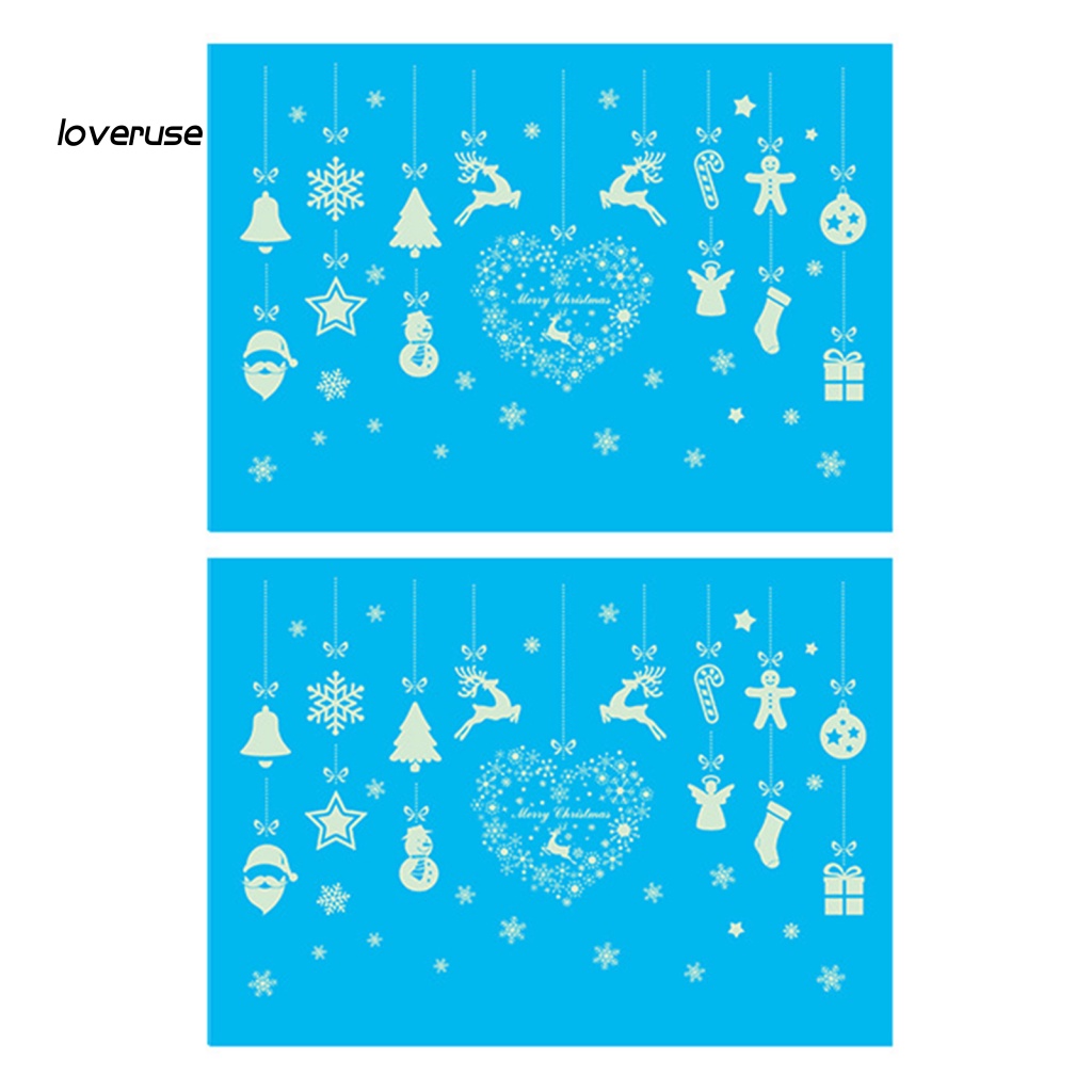 Set 2 Sticker Dán Tường Phát Quang Họa Tiết Dễ Thương Bắt Mắt