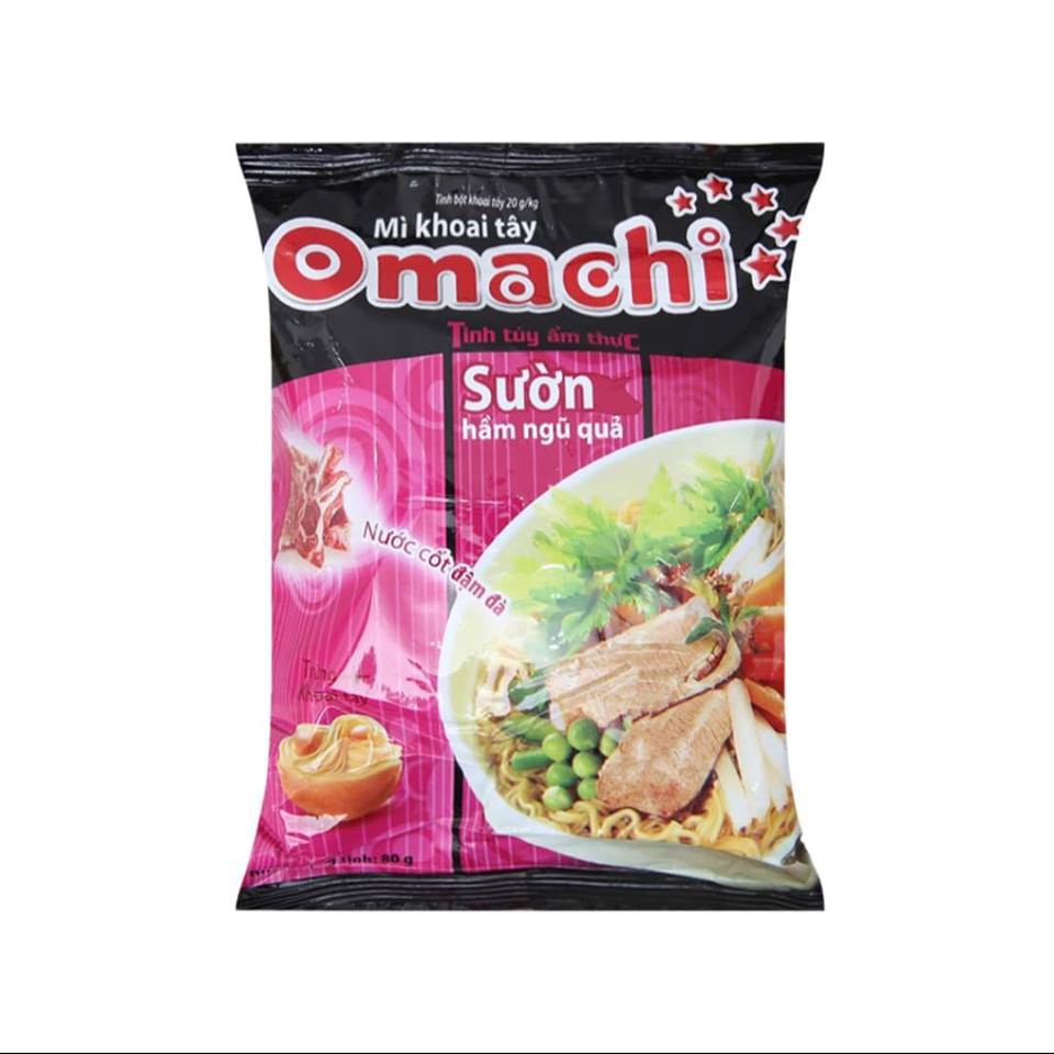 Mì khoai tây Omachi gói 80g nhiều vị [6k /1 gói 1 thùng 200k có thể lấy sỉ số lựợng ]