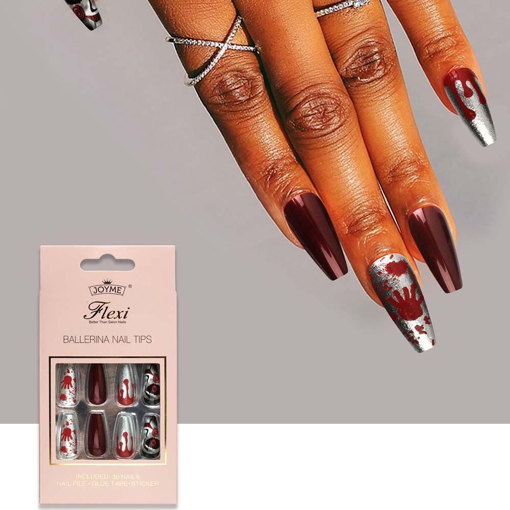 Bộ Móng Tay Giả 3D Toàn Diện Có Thể Tháo Rời Dùng Hóa Trang Halloween