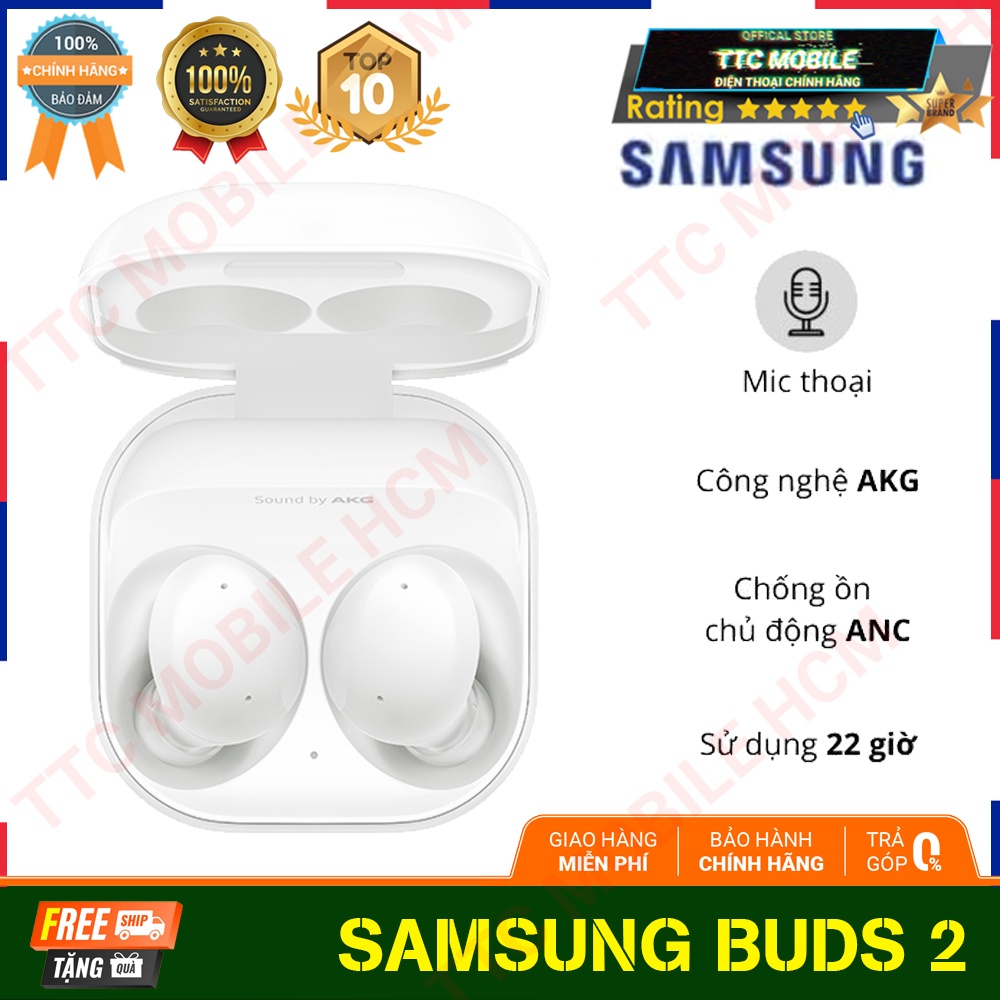 Tai Nghe Bluetooth True Wireless Samsung Galaxy Buds 2 SM-R177NZKAXXV - Hàng Chính Hãng