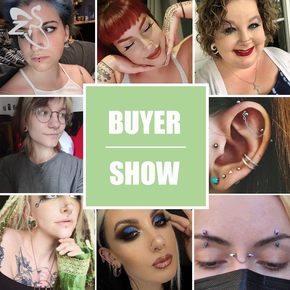 1 Set 316l Khuyên Tai / Mũi Bằng Thép Không Gỉ