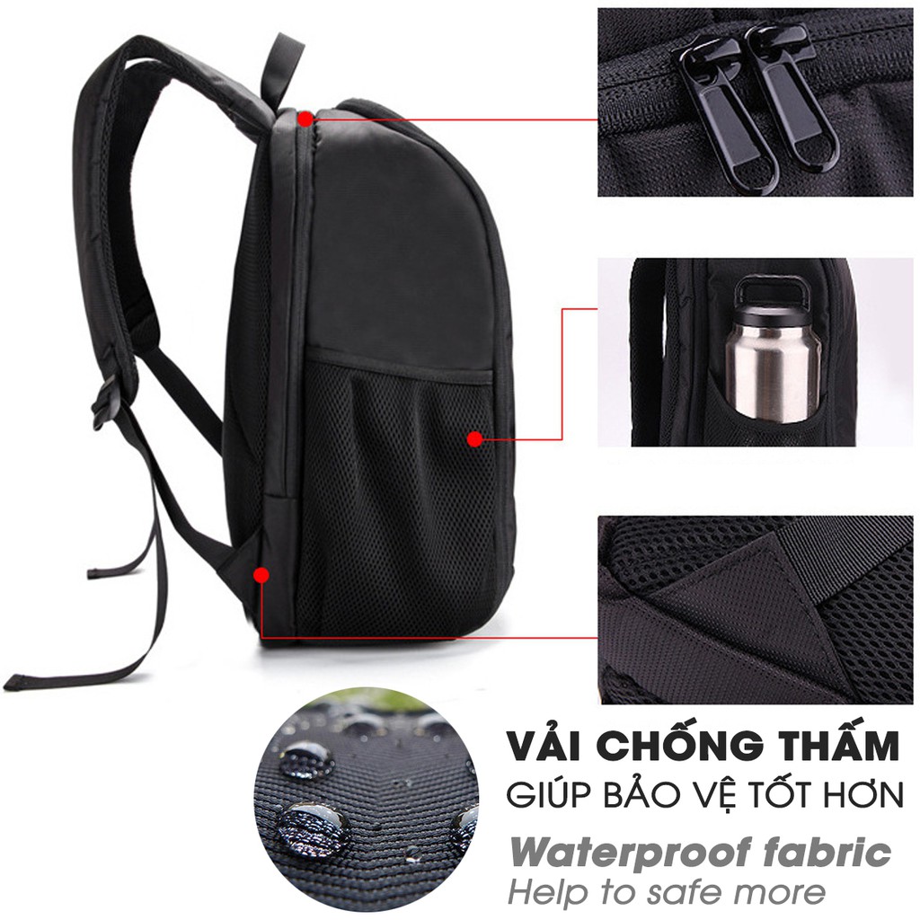 Balo đựng máy ảnh chống nước , balo 2 trong 1 đựng cả máy ảnh và laptop
