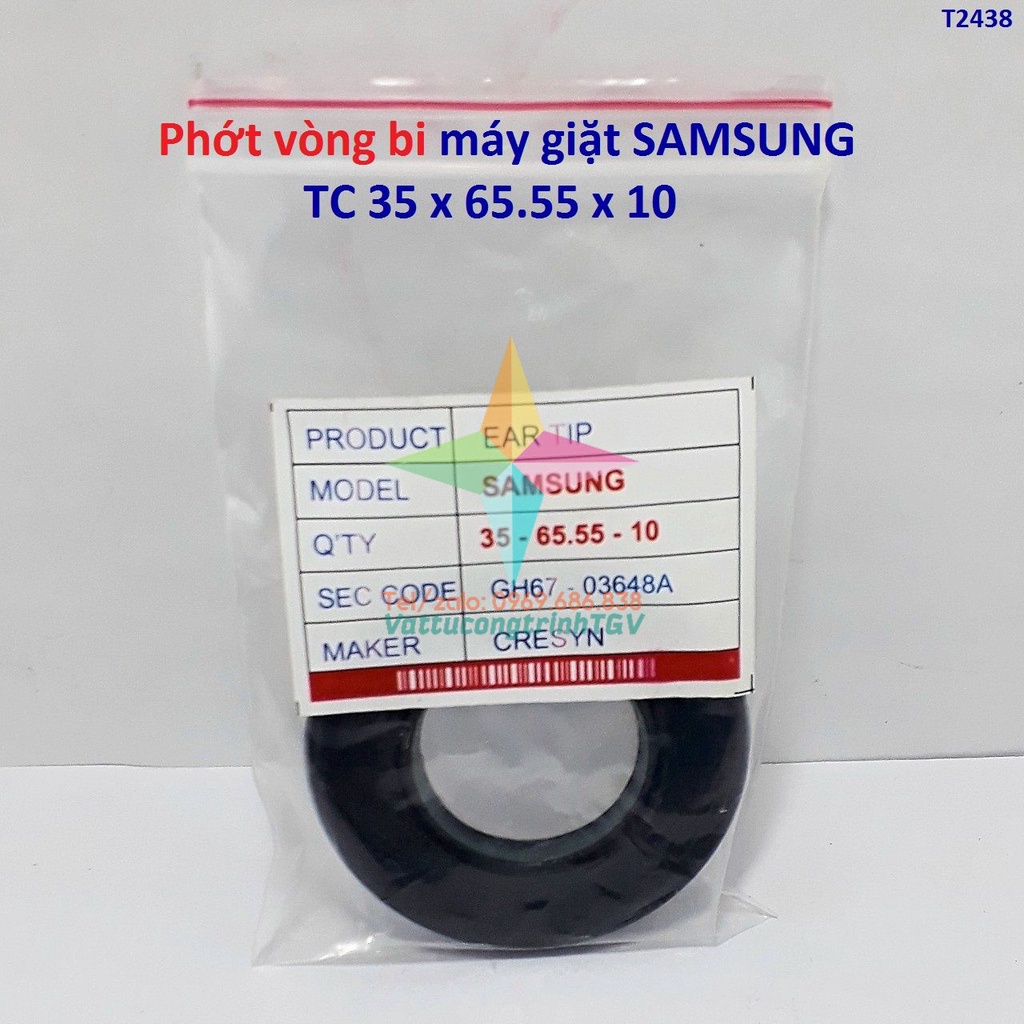 Phớt bảo vệ vòng bi máy giặt SAMSUNG hãng TC 35 x 65.55 x 10