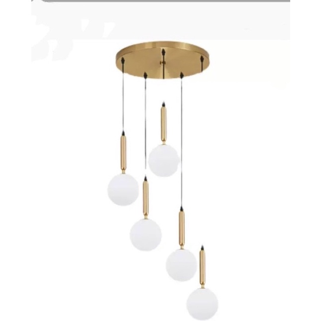 Đèn thả thuỷ tinh tab đầu giường dây 2m hiện đại, đèn Bắc Âu T016 đèn decor