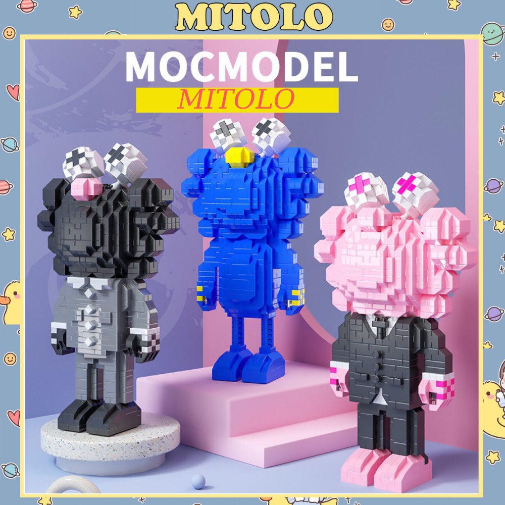 Đồ chơi xếp hình lego mocmodel MITOLO bộ đồ chơi ghép hình thông minh cho bé