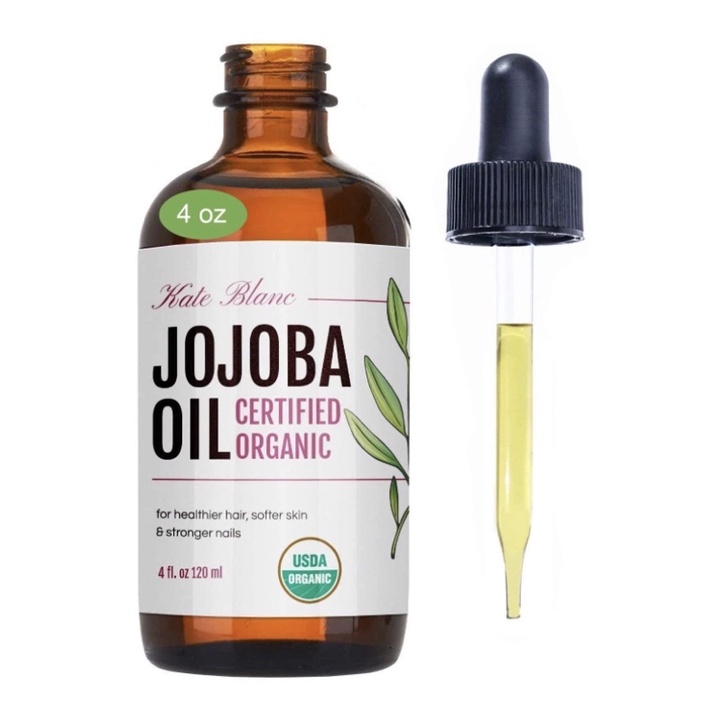 Tinh dầu dưỡng da jojoba organic 100% thuần khiết Jojoba Oil Kate Blanc Cosmetic 120ml USA