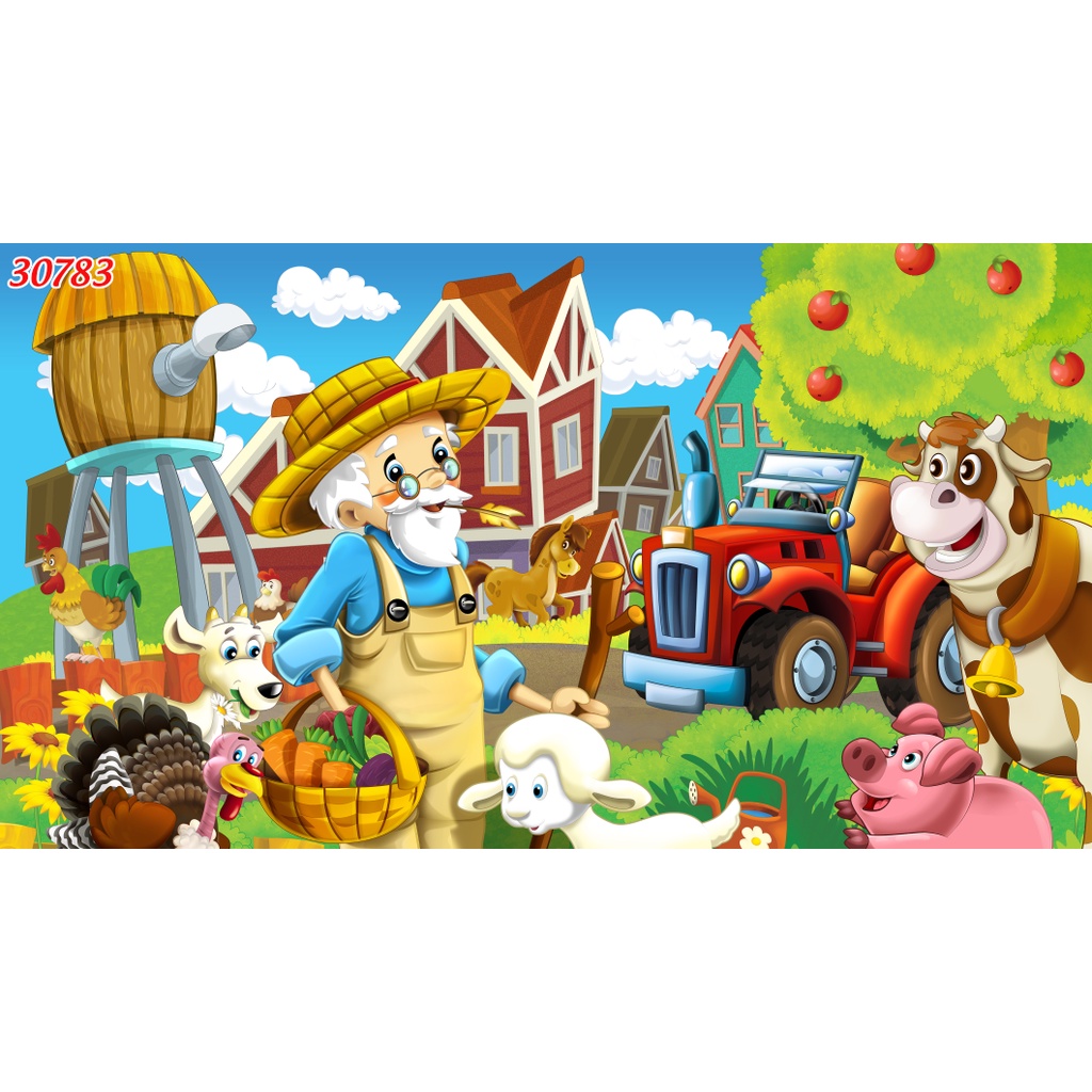 Tranh Dán Tường HOẠT HÌNH 3D Hiện Đại đẹp lung linh, hình ảnh chân thực