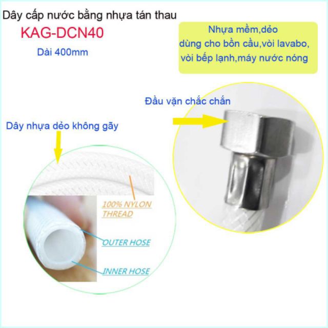 Dây cấp nước nhiều chiều dài khác nhau cho bồn rửa mặt rửa chén, bồn cầu