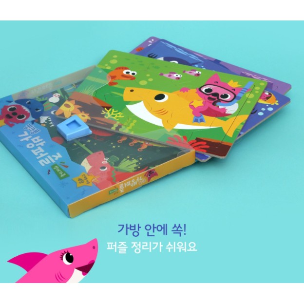 Cặp sách tranh truyện Gia Đình Cá Mập Baby Shark. Câu Đố Luyện Tập Tư Duy Cho Bé