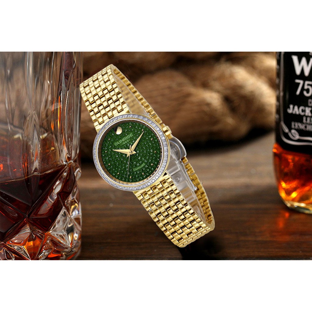 Đồng hồ nữ mặt kính sapphire Sunrise 9807AA SL9807