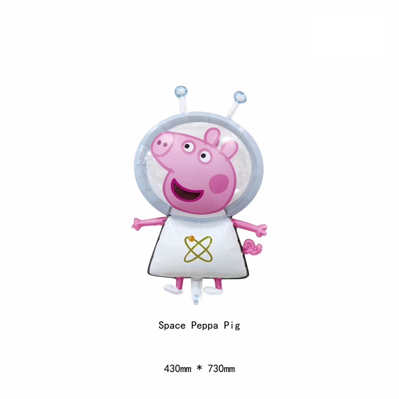 HOT Bong Bóng Trang Trí Tiệc Hình Heo Peppa / Nàng Tiên Cá / Tàu Không Gian / Heo Peppa