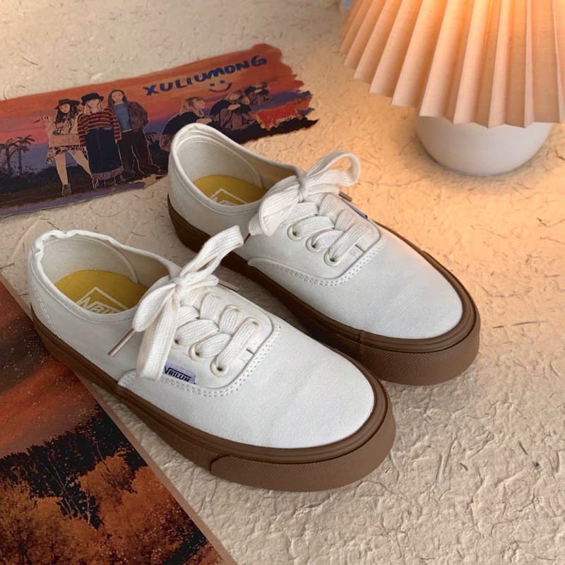 Giày thể thao nữ Ulzzang đế bằng bánh mỳ hot tred trẻ trung dễ mix đồ #fullbox