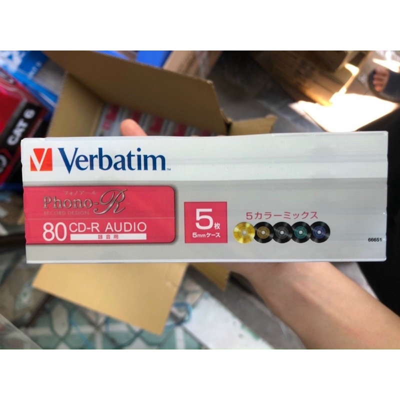 Đĩa Mitsubishi Phono CD / Verbatim Phono chuyên ghi nhạc chính hãng