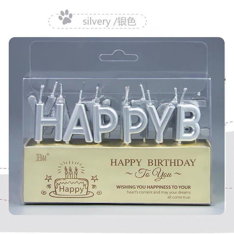 Nến Happy Birthday Trang Trí Bánh Kem Sinh Nhật