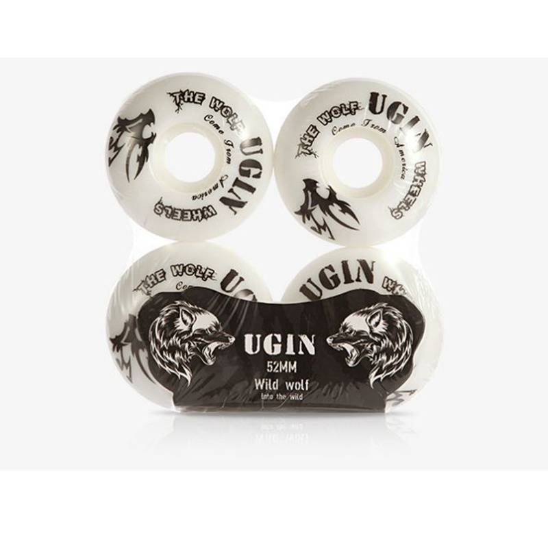 Ugin Bộ 4 Bánh Xe Ván Trượt 52mm Bằng PU Phong Cách Cổ Điển