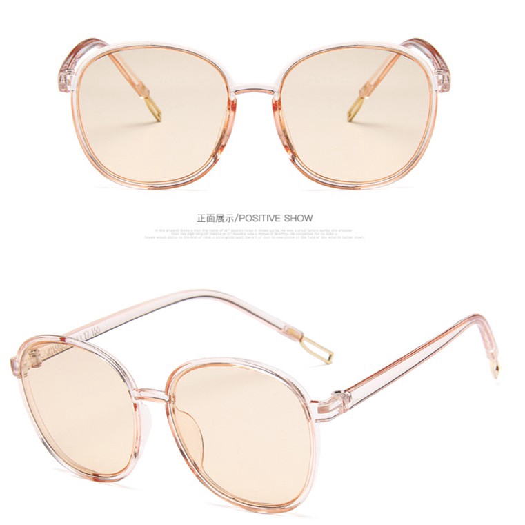 Kính mát chống tia UV400 thiết kế quá khổ thời trang Hàn Quốc cho nam và nữ