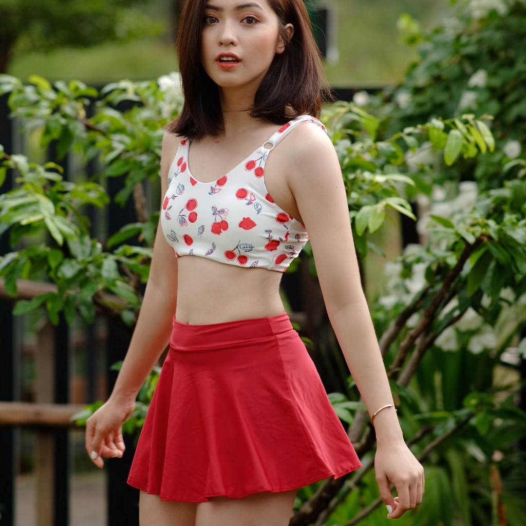 Váy bơi thời trang hàng thiết kế VIBES Reddie Swim Skirt