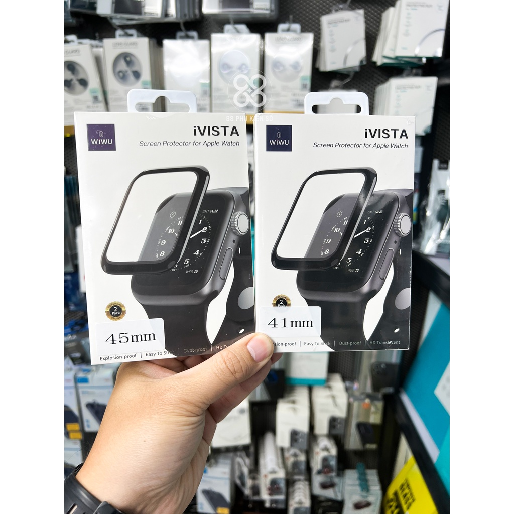 Wiwu Ivista Bộ 2 miếng dán màn cho Apple Watch
