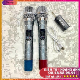 Micro không dây Sansui SK10-28 ( 2 micro ) cao cấp chuyên dùng cho loa kéo, amply, mic hút ít hú hát cực nhẹ0 (kiwi)