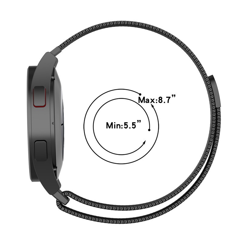 Dây Đeo Bằng Thép Không Gỉ 18mm 20mm 22mm 23mm 24mm Cho Đồng Hồ Thông Minh Samsung Galaxy Huawei Huami Amazfit