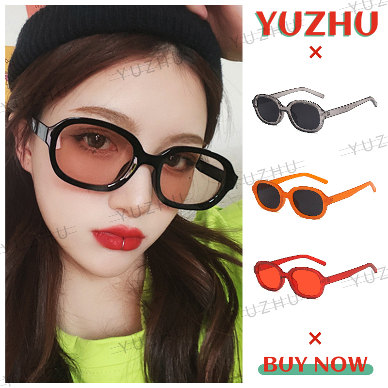 Kính Mát Gọng Oval Chống Tia Uv Phong Cách Hàn Quốc