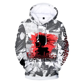 Áo hoodie in hình jujutsu kaisen 2021 3d thời trang cho bé
