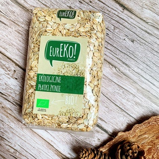 Hạt lúa mạch đen nguyên cám cán dẹt hữu cơ Eureko 300g (Date 06/09/2021)