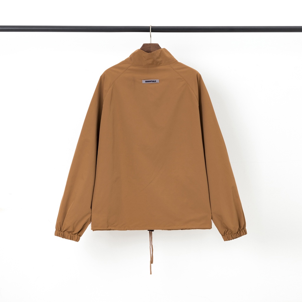 Áo Khoác Gió In Chữ Phản Quang 3M Phối Khóa Kéo 21SS