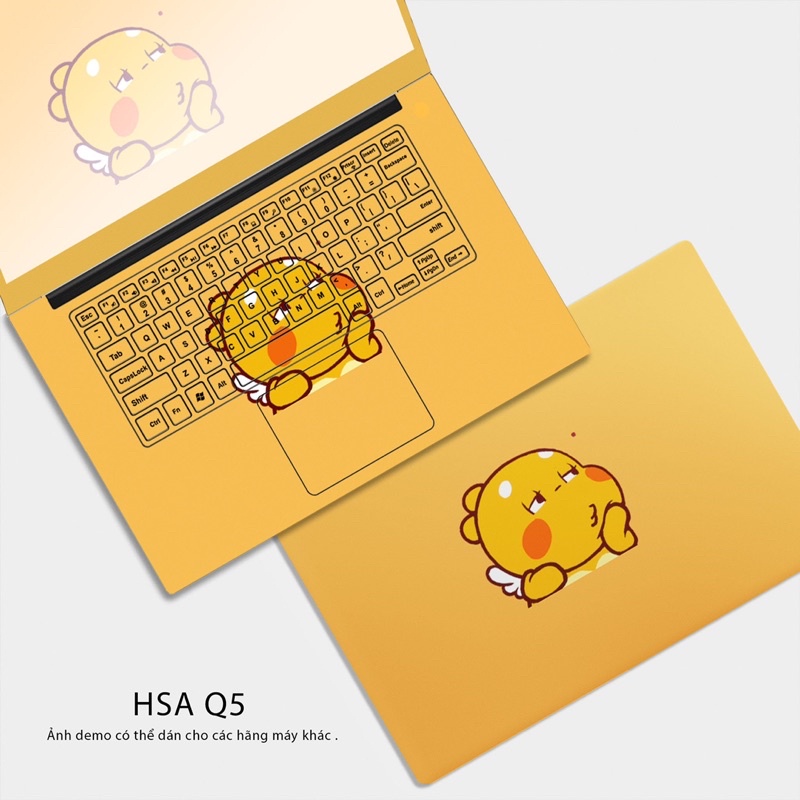 Bộ Skin Dán Laptop - Mẫu Sticker Ong Vàng Dễ Thương - Dành Cho Tất Cả Các Dòng Laptop