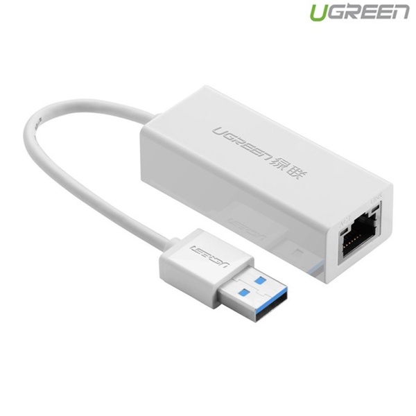 Cáp chuyển USB 3.0 to LAN Gigabit Ugreen (20255/20256) tốc độ 10/100/1000Mbps